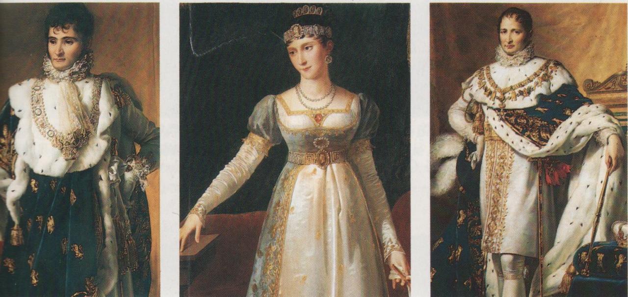 Frère Benjamin Jérôme, soeur Pauline, princesse Borghèse, frère ainéJoseph, roi de Naples.